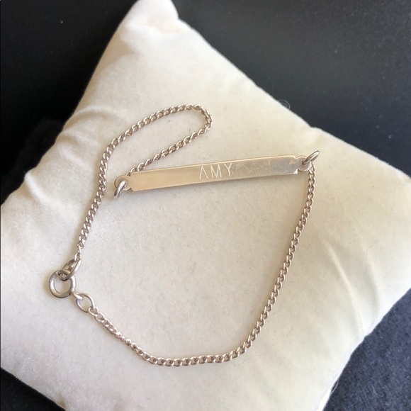 Sterling Silver .925 Bar Bracelet JA - Picture 1 of 8
